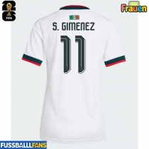 Mexiko Santiago Gimenez #11 Auswärtstrikot Frauen EM 2024 Kurzarm